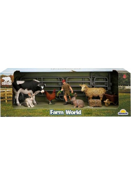 2690 Farm World Çiftlik Hayvanları Oyun Seti Kız Erkek Çocuk Oyuncak Eğitici Oyuncaklar
