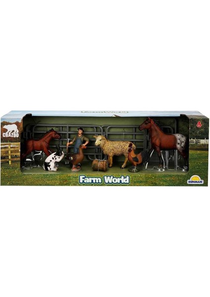 2690 Farm World Çiftlik Hayvanları Oyun Seti Kız Erkek Çocuk Oyuncak Eğitici Oyuncaklar fırsatları