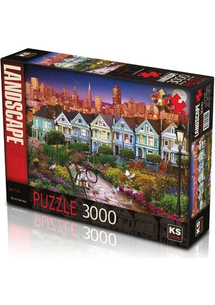 23010 Ks, San Francisco 3000 Parça Puzzle Kız Erkek Çocuk Oyuncak Eğitici Oyuncaklar