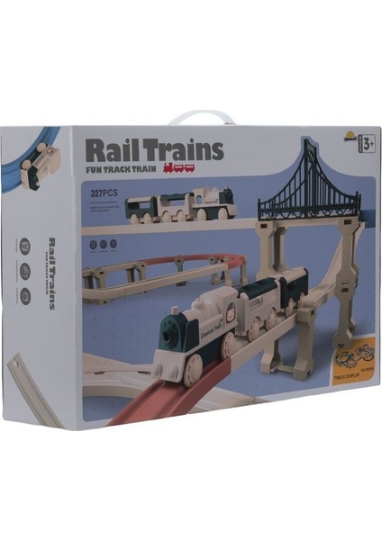 5098 Sun-Rst-Tren Set Klasik 327 Prç B O Kız Erkek Çocuk Oyuncak Eğitici Oyuncaklar