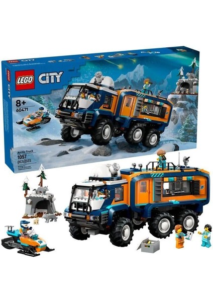 60471 LEGO City Kutup Keşif Kamyonu 1064 Parça +8 Yaş Kız Erkek Çocuk Oyuncak Eğitici Oyuncaklar