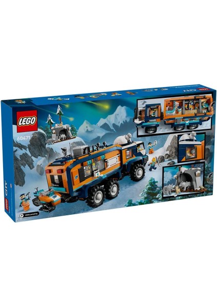60471 LEGO City Kutup Keşif Kamyonu 1064 Parça +8 Yaş Kız Erkek Çocuk Oyuncak Eğitici Oyuncaklar