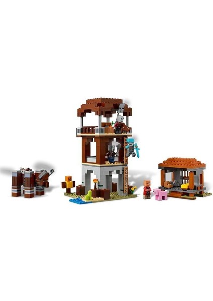 21278 LEGO Minecraft Pillager Karakolu ve Ravager 665 Parça +9 Yaş Kız Erkek Çocuk Oyuncak Eğitici O indirimleri