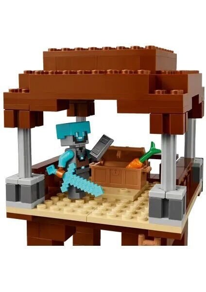21278 LEGO Minecraft Pillager Karakolu ve Ravager 665 Parça +9 Yaş Kız Erkek Çocuk Oyuncak Eğitici O