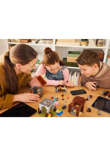 21278 LEGO Minecraft Pillager Karakolu ve Ravager 665 Parça +9 Yaş Kız Erkek Çocuk Oyuncak Eğitici O