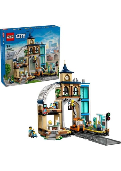 60469 LEGO City Merkez Tren Istasyonu 752 Parça +7 Yaş Kız Erkek Çocuk Oyuncak Eğitici Oyuncaklar