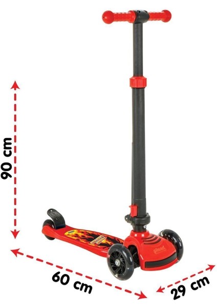 07354 Power Scooter ( Kırmızı) Kız Erkek Çocuk Oyuncak Eğitici Oyuncaklar fiyatları