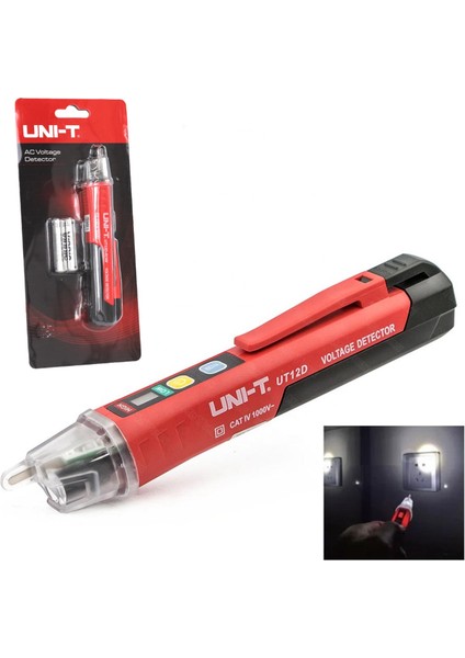 Unı-T UT12D-ROW Voltaj Test Kalemi Temassız Gelirim Dedektörü