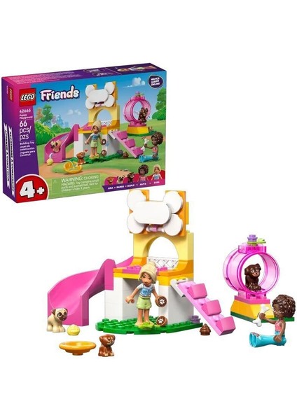 42665 LEGO Friends Yavru Köpek Oyun Parkı 66 Parça +4 Yaş Kız Erkek Çocuk Oyuncak Eğitici Oyuncaklar