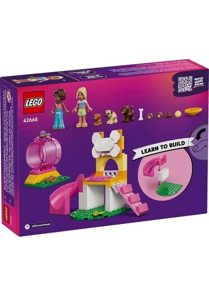 42665 LEGO Friends Yavru Köpek Oyun Parkı 66 Parça +4 Yaş Kız Erkek Çocuk Oyuncak Eğitici Oyuncaklar