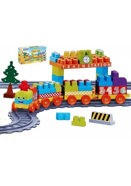 Dolu 89 Parça Tren ve Yol Set Kız Erkek Çocuk Oyuncak Eğitici Oyuncaklar