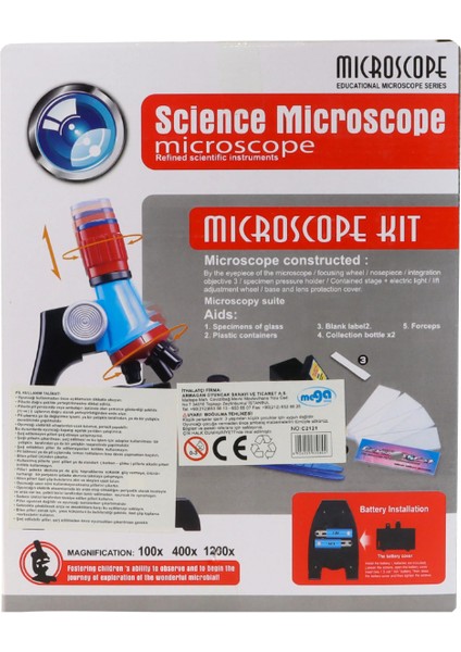 Miroskop Seti C2121 Kız Erkek Çocuk Oyuncak Eğitici Oyuncaklar fiyatları
