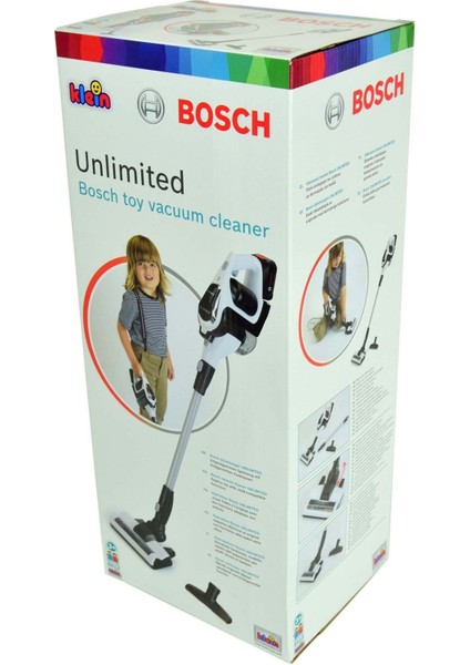 Bosch Oyuncak Sesli Işıklı Beyaz Elektrik Süpürgesi - S00006812 Kız Erkek Çocuk Oyuncak Eğitici Oyun