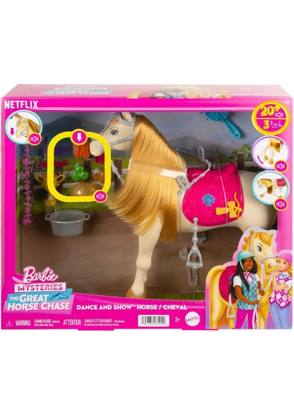 HXJ42 Barbie ve Dansçı Atı - Barbie Mysteries: The Great Horse Chase Kız Erkek Çocuk Oyuncak Eğitici