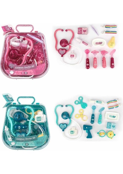 4947 Sun-Yfn-Doktor Set Çantalı Ses Işık 2r Kız Erkek Çocuk Oyuncak Eğitici Oyuncaklar
