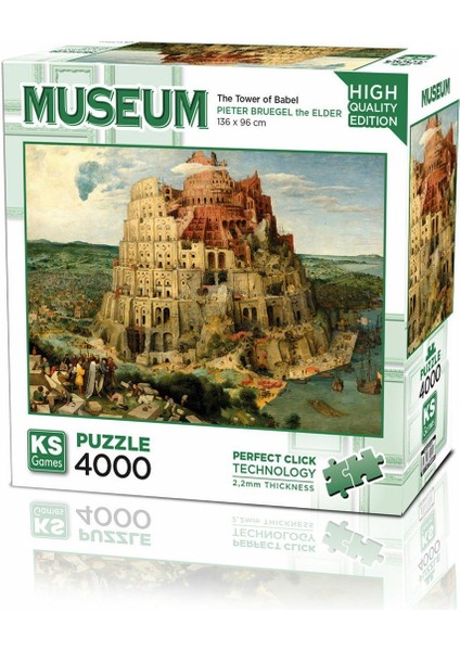 23508 The Tower Of Babel 4000 Parça Puzzle Kız Erkek Çocuk Oyuncak Eğitici Oyuncaklar