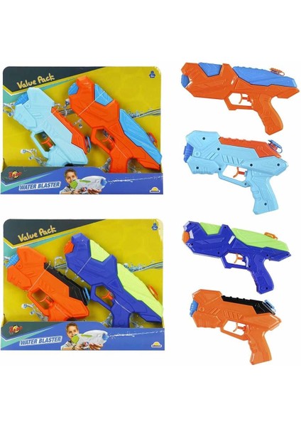 Zap Su Tabancası 2li 20-24CM 120ML Kız Erkek Çocuk Oyuncak Eğitici Oyuncaklar