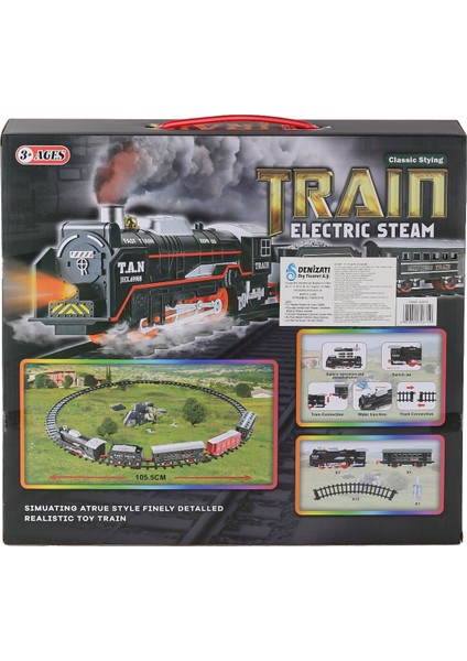 JHX6333 Dumanlı Sesli Işıklı Tren 15 Parça Kız Erkek Çocuk Oyuncak Eğitici Oyuncaklar fiyatları