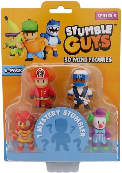 TUY22000 Stumble Guys 5li Mini Figür Kız Erkek Çocuk Oyuncak Eğitici Oyuncaklar modelleri