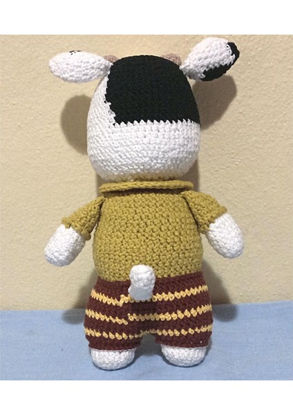 Amigurumi Tarzı El Örmesi (%60 Pamuk-%40 Akrilik Ip) Pijamalı Tosun Tığ Işi Oyuncak modelleri