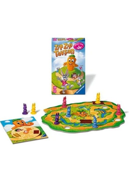 248810 Ravensburger - Zıpzıp Tavşan - Seyahat Boy Kutu Oyunu Kız Erkek Çocuk Oyuncak Eğitici Oyuncak