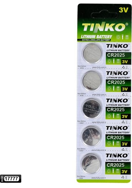 Pil Düğme 2025 3V 5li Paket