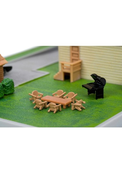 Hızlı & Öfkeli Nano Dom'un Evi Diorama Modellemesi Kız Erkek Çocuk Oyuncak Eğitici Oyuncaklar modelleri