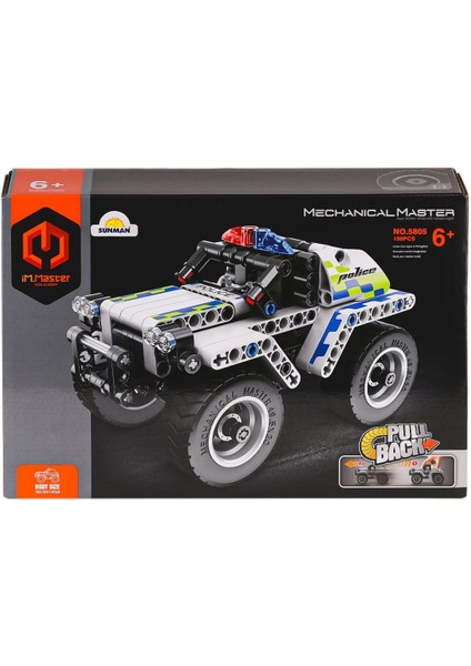 5805 Sun-Imm-Polis Aracı Byz Pb 199PRÇ Kız Erkek Çocuk Oyuncak Eğitici Oyuncaklar