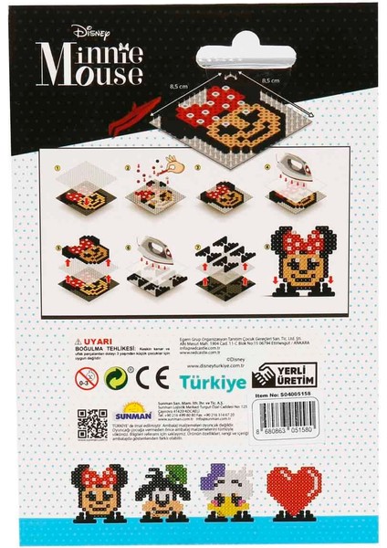 4in1 Disney Minnie Mouse Pixel Pixel Boncuk Aktivite ve Oyuncak Seti Kız Erkek Çocuk Oyuncak Eğitici indirimleri