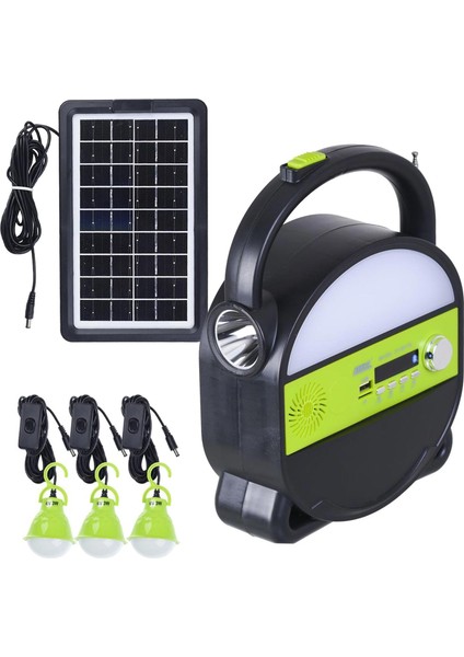 DT-9017B Solar Kamp Lambası Acil Durum Işığı Şarjlı