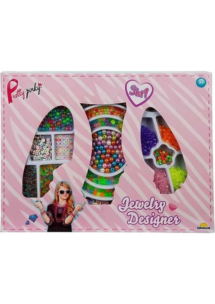 Boncuklu Takı Yapım Seti Kız Erkek Çocuk Oyuncak Eğitici Oyuncaklar