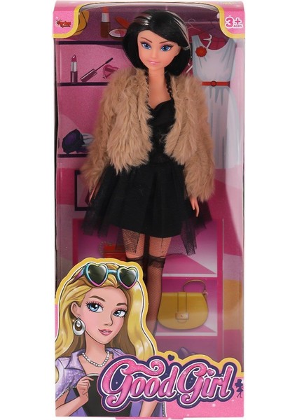 WG-115519-20 Kürk Ceketli Elbiseli Bebek 29CM - 1ADET Stokta Olan Gönderilir Kız Erkek Çocuk Oyuncak fiyatları