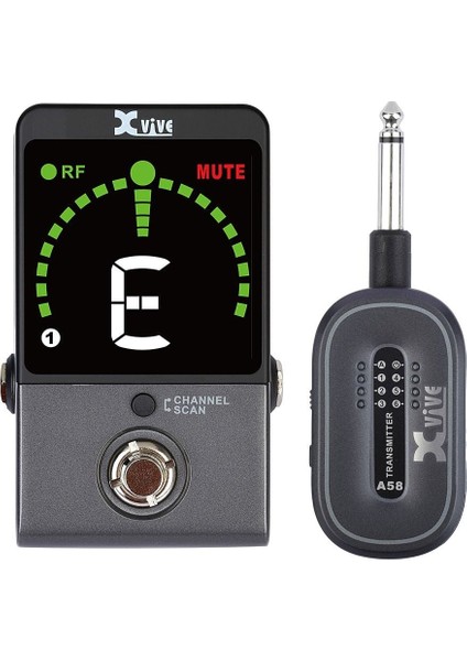 P58BK 5.8 Ghz Gitar Telsizi ve Akort Cihazı