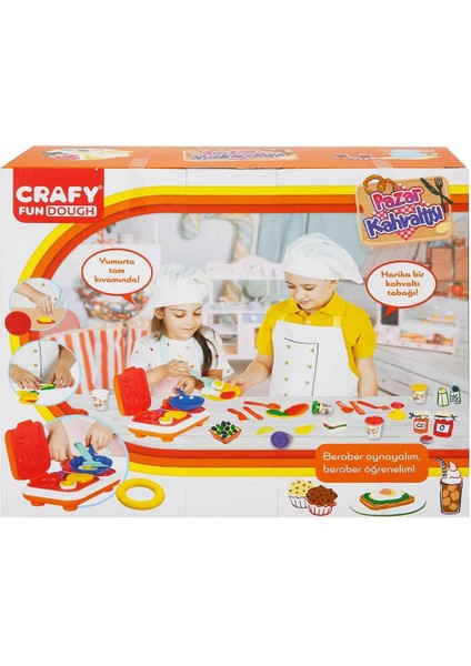 Crafy Pazar Kahvaltısı Oyun Hamuru Seti 23 Parça Kız Erkek Çocuk Oyuncak Eğitici Oyuncaklar modelleri