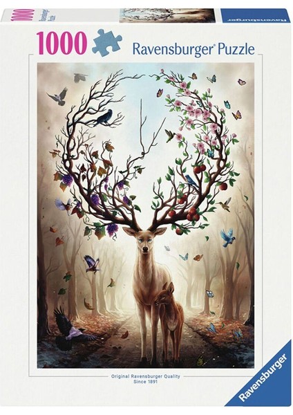 12000459 Fantastik Geyik 1000 Parça Ravensburger Puzzle Kız Erkek Çocuk Oyuncak Eğitici Oyuncaklar