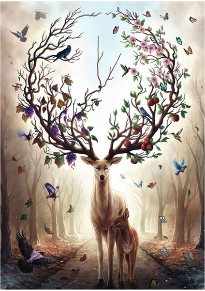 12000459 Fantastik Geyik 1000 Parça Ravensburger Puzzle Kız Erkek Çocuk Oyuncak Eğitici Oyuncaklar fiyatları