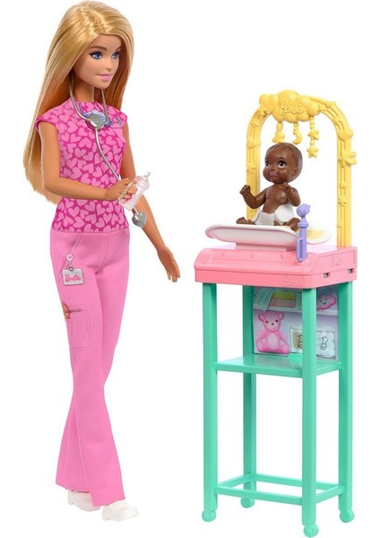 JCR71 Barbie Bakım Temalı Kariyer Oyun Setleri Kız Erkek Çocuk Oyuncak Eğitici Oyuncaklar fırsatları