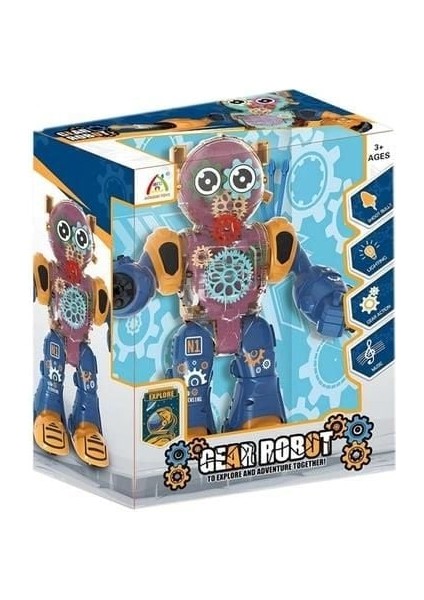 Işıklı ve Müzikli Robot Kız Erkek Çocuk Oyuncak Eğitici Oyuncaklar