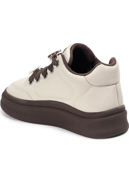 Krem Casual Vegan Kadın Ayakkabı modelleri