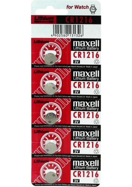 Pil Düğme 1216 3V 5li Paket