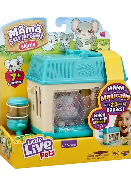 Little Live Pets Anne ve Yavruları Mini Fare Kız Erkek Çocuk Oyuncak Eğitici Oyuncaklar