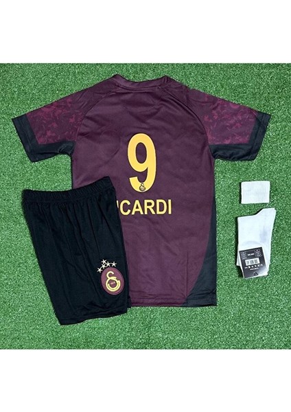 G/âla/tâsa/rây 5 Yıldızlı 2026 /mertens/ 10 Alternatif Bordo Çocuk Forması 4 Lü Set