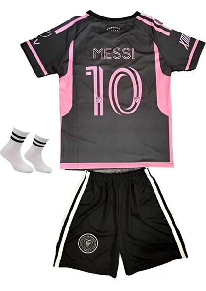 Inter Miami 2023/24 Yeni Sezon Lionel Messi Çocuk Forması Şort Çorap 3'lü Set