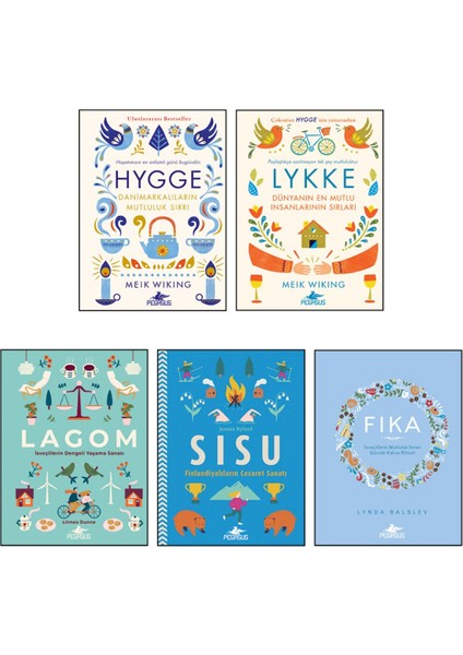 Iskandinav Yaşam Felsefesi 5 Kitap Set - Hygge + Lykke + Lagom + Sisu + Fika fiyatları