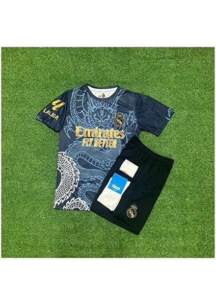 R.madrid 2024/24 Sezonu Dragon Desenli Jude Bellingham Konsept Çocuk Forması 4'lü Set fiyatları