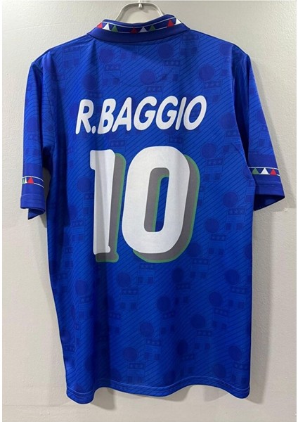 Nostalji Italya 1994 Dünya Kupası Roberto Baggio Final Maç Forması