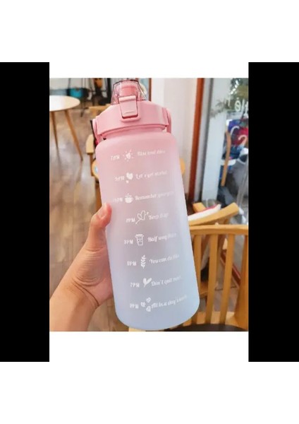 Günlük Motivasyon Su Matarası 2 Litre
