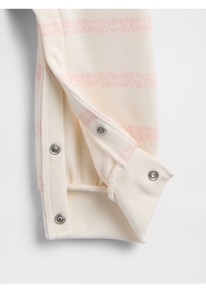 Bebek Açık Pembe Vintagesoft Varsity Bear Logo Tulum fiyatları