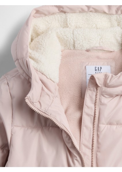 Kız Çocuk Pembe Coldcontrol Max Long Şişme Puffer Mont modelleri