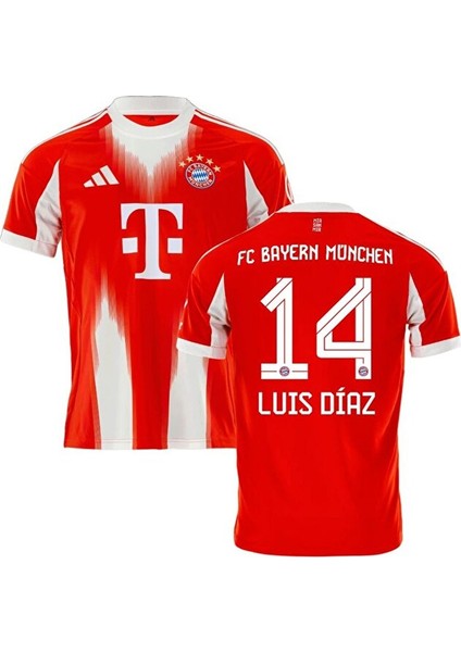 Bayern Münih 2026 Yeni Sezon Luis Dıaz Iç Saha Kırmızı Yetişkin Forması